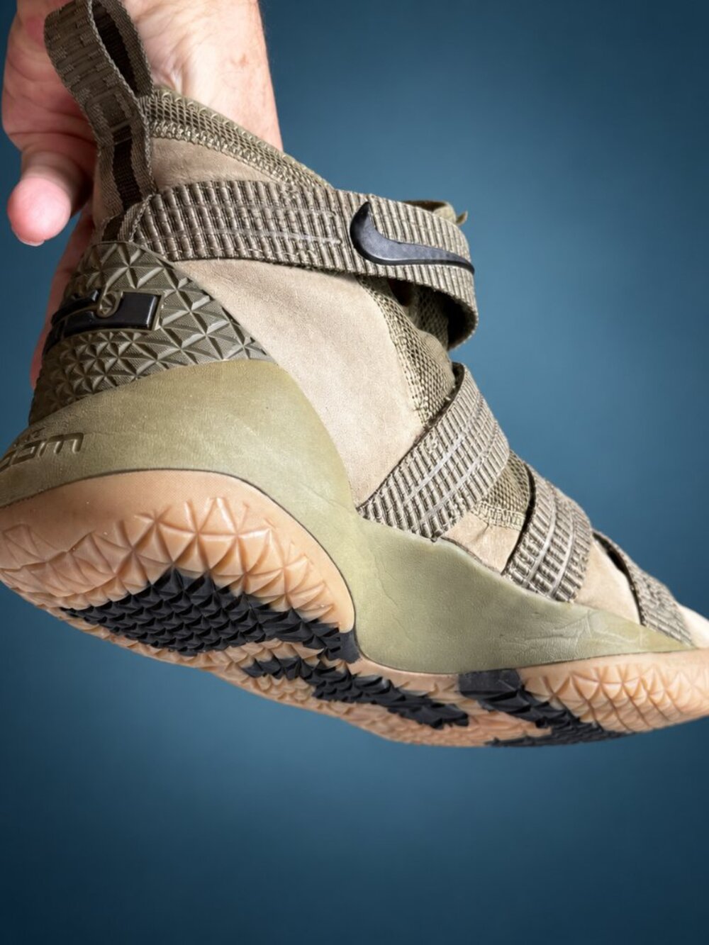 Nike LeBron Soldier 11 Olive Camo Men's 10.5